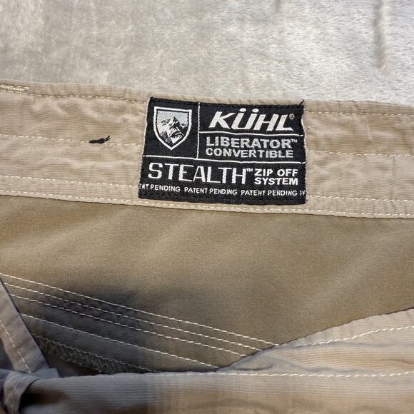 Kuhl Liberator Convertible Pants Mens 40x30 Khaki Stealth Zip Off Hiking Outdoor - Picture 5 of 16